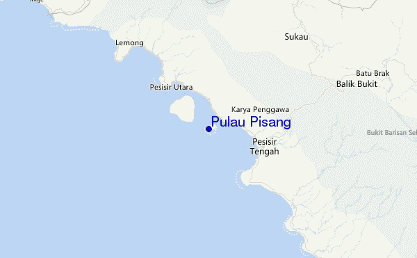 Pulau Pisang Location Map