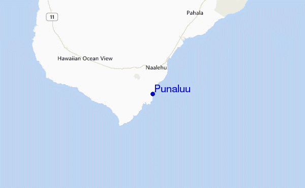 Punaluu Location Map
