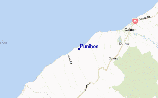 mapa de localização de Punihos