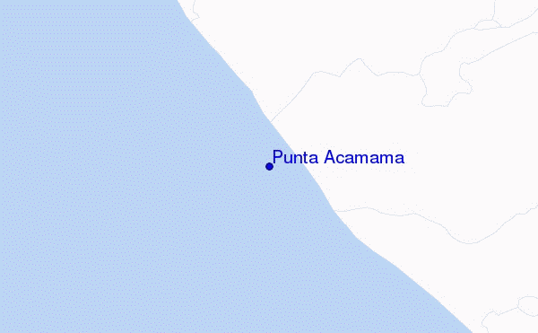 mapa de localização de Punta Acamama