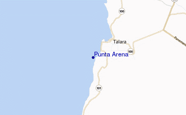 mapa de localização de Punta Arena