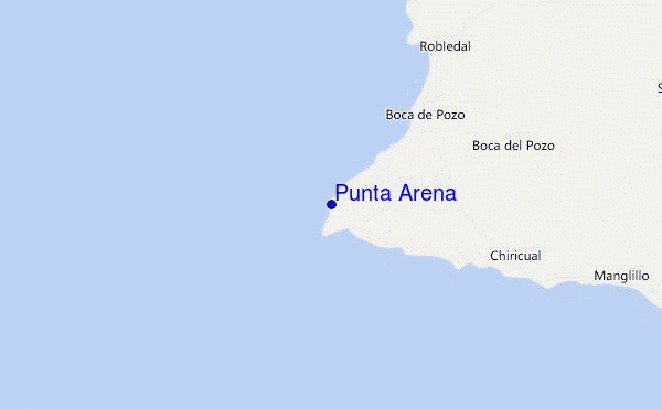 mapa de localização de Punta Arena
