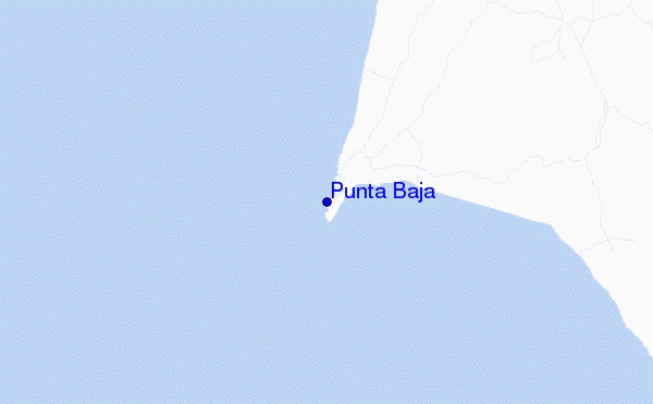 mapa de localização de Punta Baja