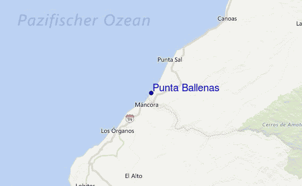Punta Ballenas Location Map