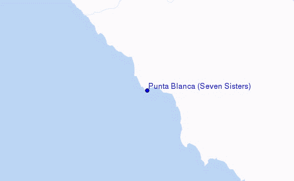 Punta Blanca (Seven Sisters) Location Map