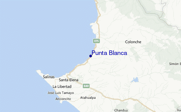 Punta Blanca Location Map