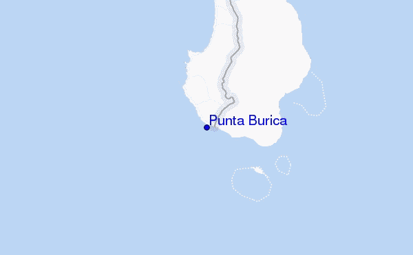 mapa de localização de Punta Burica
