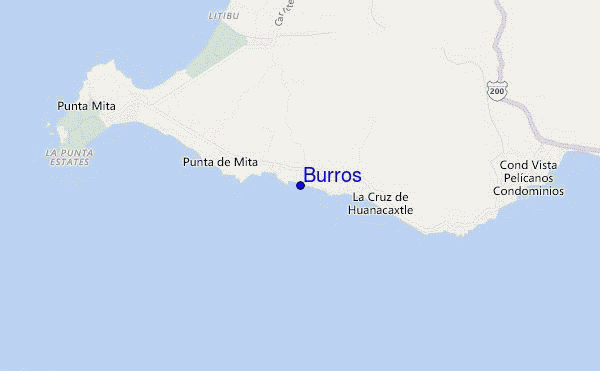 mapa de localização de Burros