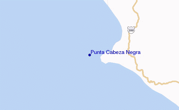 mapa de localização de Punta Cabeza Negra