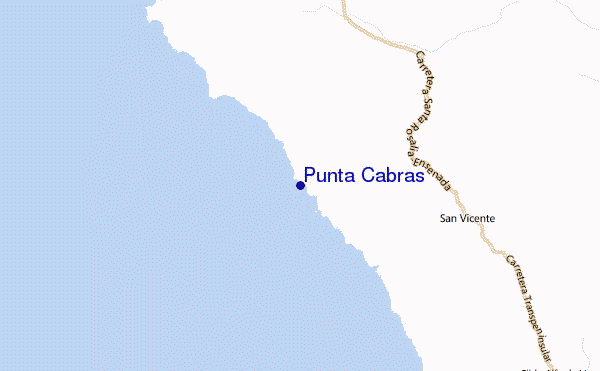 Punta Cabras Location Map