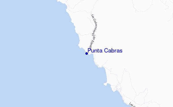mapa de localização de Punta Cabras