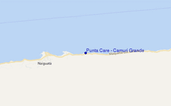 mapa de localização de Punta Care / Camuri Grande