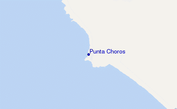 mapa de localização de Punta Choros