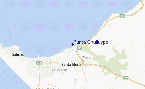 mapa de localização de Punta Chulluype