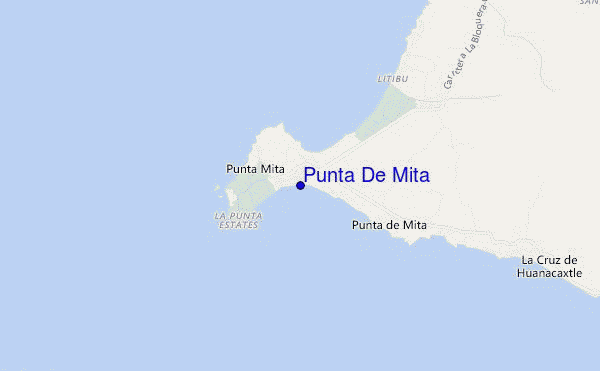 mapa de localização de Punta De Mita