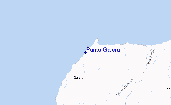 mapa de localização de Punta Galera