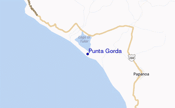 mapa de localização de Punta Gorda
