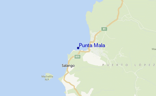 mapa de localização de Punta Mala