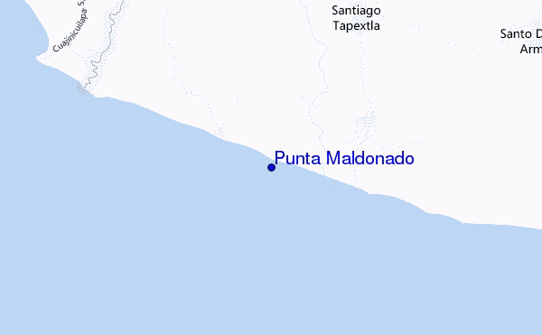 mapa de localização de Punta Maldonado