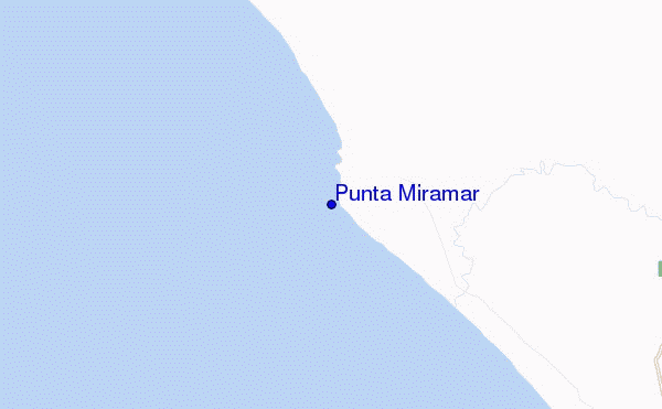 mapa de localização de Punta Miramar