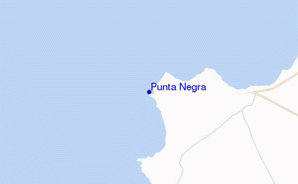 mapa de localização de Punta Negra