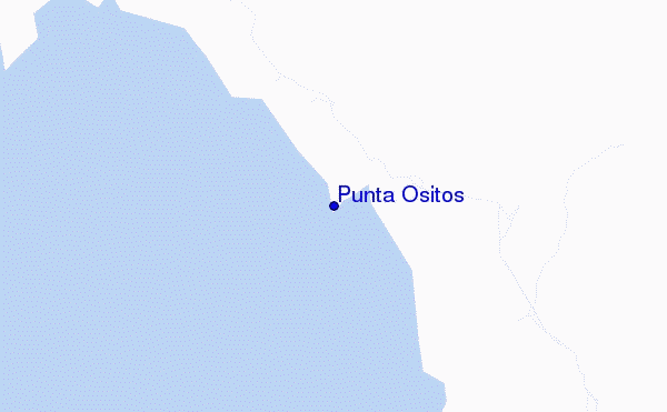 mapa de localização de Punta Ositos