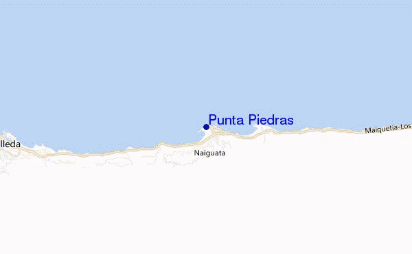 mapa de localização de Punta Piedras