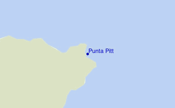 mapa de localização de Punta Pitt