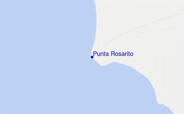 mapa de localização de Punta Rosarito