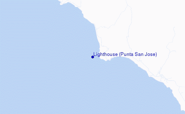mapa de localização de Lighthouse (Punta San Jose)