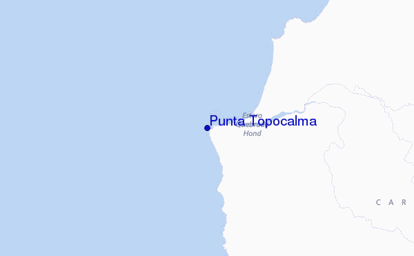 mapa de localização de Punta Topocalma