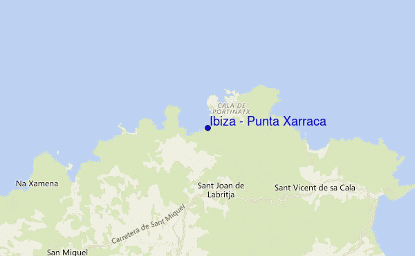 mapa de localização de Ibiza - Punta Xarraca