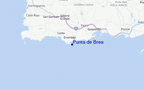 Punta de Brea Location Map