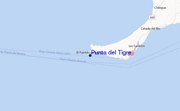 Punta del Tigre Location Map
