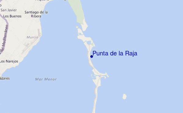 mapa de localização de Punta de la Raja