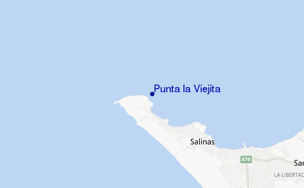 mapa de localização de Punta la Viejita