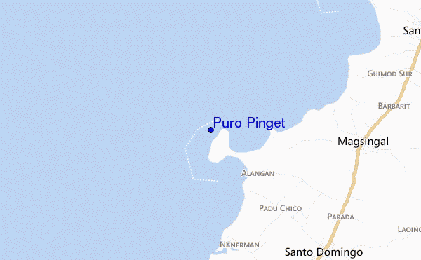 mapa de localização de Puro Pinget