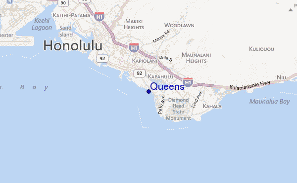 mapa de localização de Queens