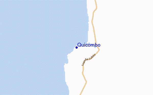 mapa de localização de Quicombo