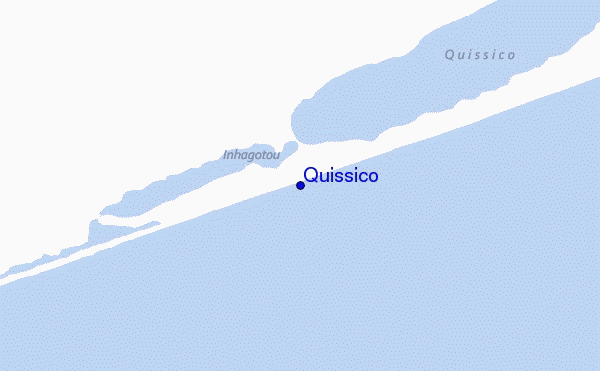 mapa de localização de Quissico