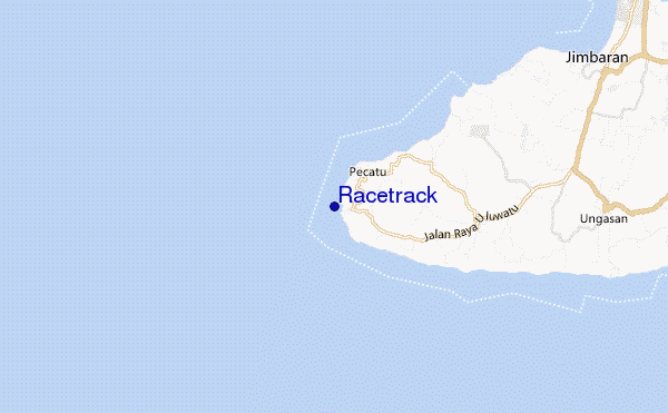 mapa de localização de Racetrack