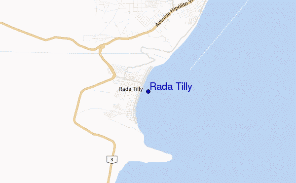 mapa de localização de Rada Tilly