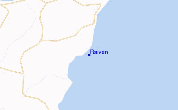 mapa de localização de Raiven