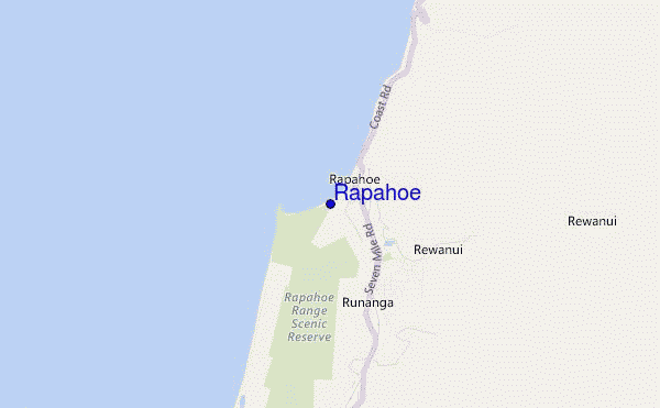 mapa de localização de Rapahoe