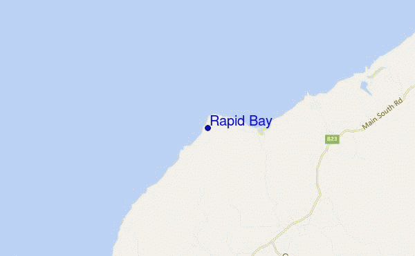mapa de localização de Rapid Bay