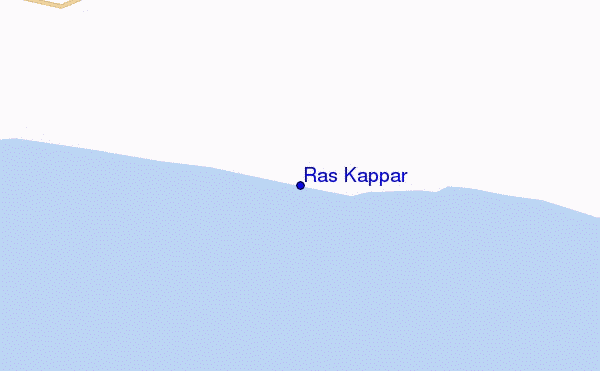 mapa de localização de Ras Kappar