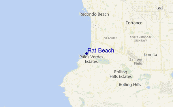 mapa de localização de Rat Beach