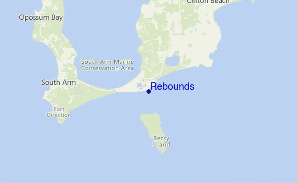 mapa de localização de Rebounds