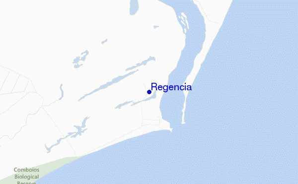 mapa de localização de Regencia