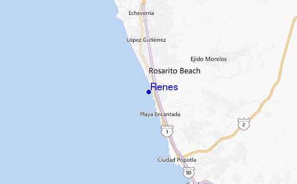 mapa de localização de Renes